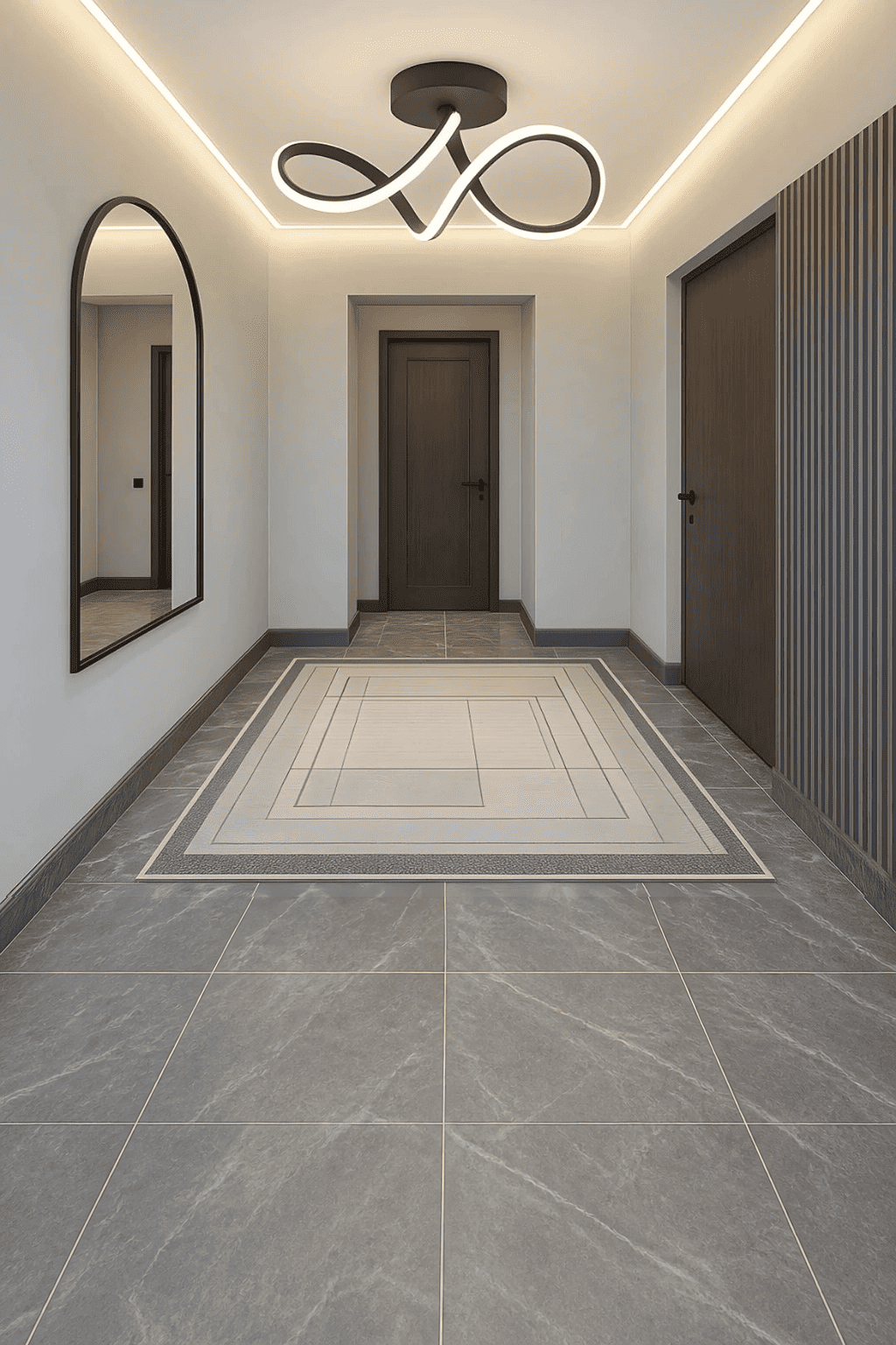 Casabella Modern Siyah Plafonyer Ultra Power Beyaz Ledli Avize