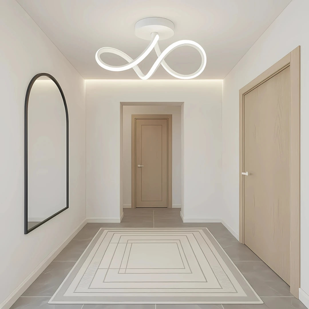 Casabella Modern Beyaz Plafonyer Ultra Power Beyaz Ledli Avize