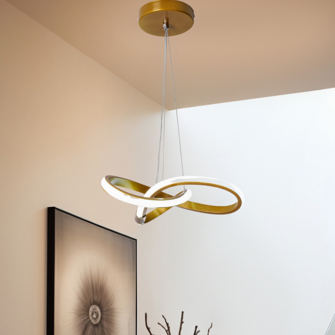 Bonna Modern Tekli Eskitme Sarkıt Led Beyaz Işık Power Ledli Salon Mutfak Oda Hol Ledli Avize