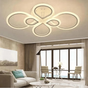 MS54005-6 Modern 3 Renk Ledli Mimari Tasarım Beyaz Plafonyer Lüks 6'LI Ledli Avize