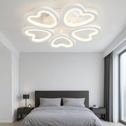 MS61005-5 Modern 3 Renk Ledli Mimari Tasarım Beyaz Plafonyer Lüks 5'Li Ledli Avize