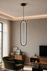Ovis Siyah Beyaz Işık Ledli Modern Sarkıt Led Avize