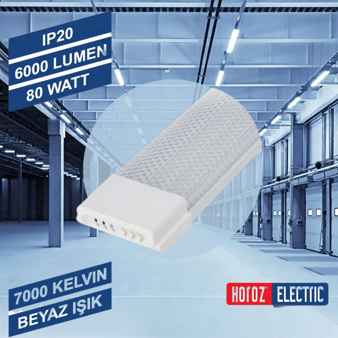 Gama 120 CM Led Bant Armatür 80W 7000K Beyaz Işık