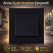 Arvia Siyah Anahtar Çerçeveli