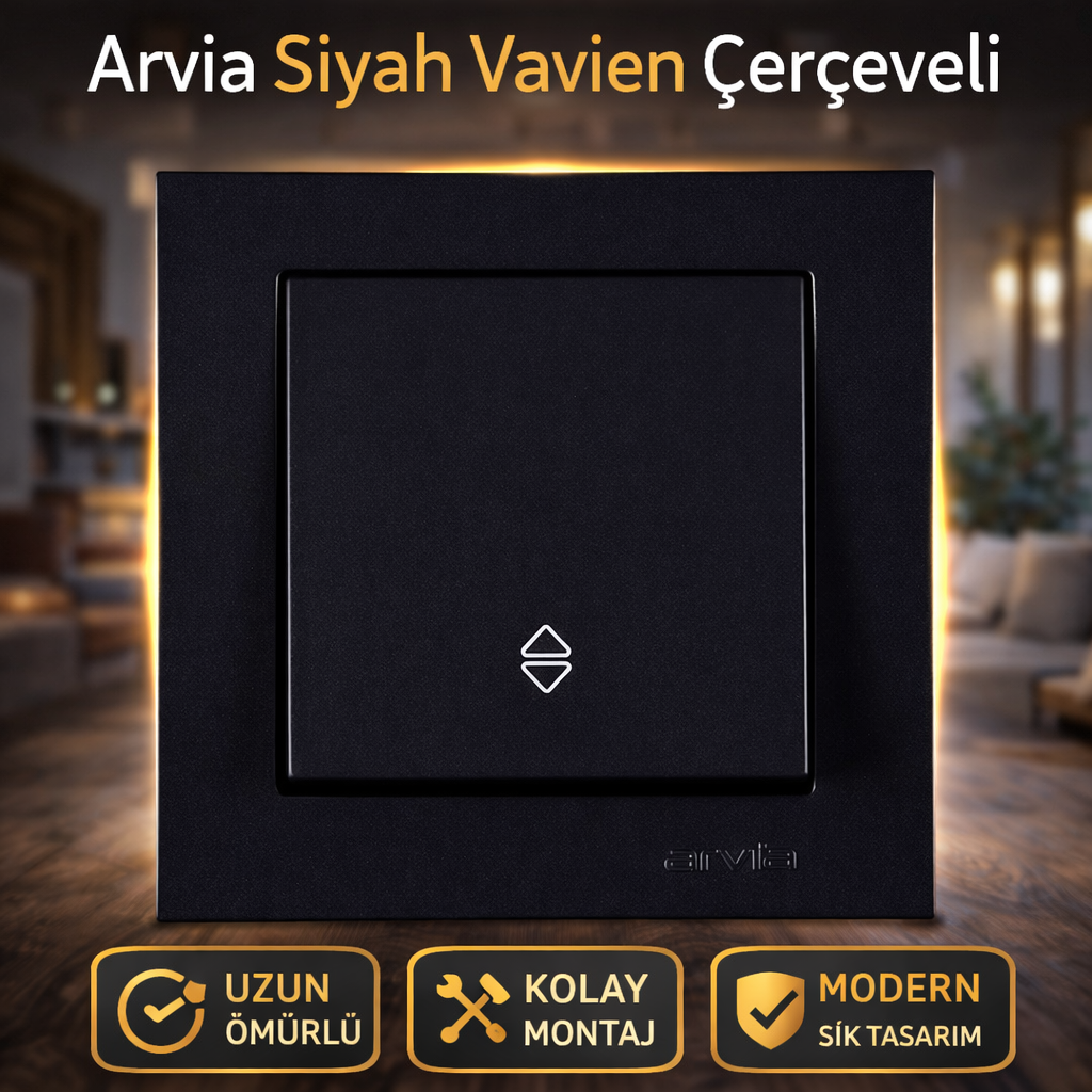 Arvia Siyah Vavien Çerçeveli