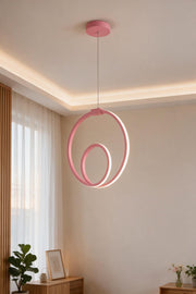 Orjin Pembe Tekli Sarkıt Led Beyaz Işık Ultra Ledli Salon Mutfak Oda Hol Ledli Avize