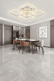 MS72005- 4+1  Modern 3 Renk Ledli Beyaz Plafonyer Lüks 5'Li Ledli Avize