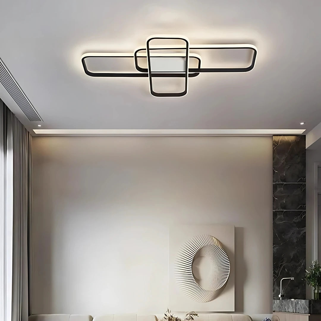 Adriana Mimari Tasarım 3 Renk Ledli Plafonyer Modern Ledli Avize Led Avize