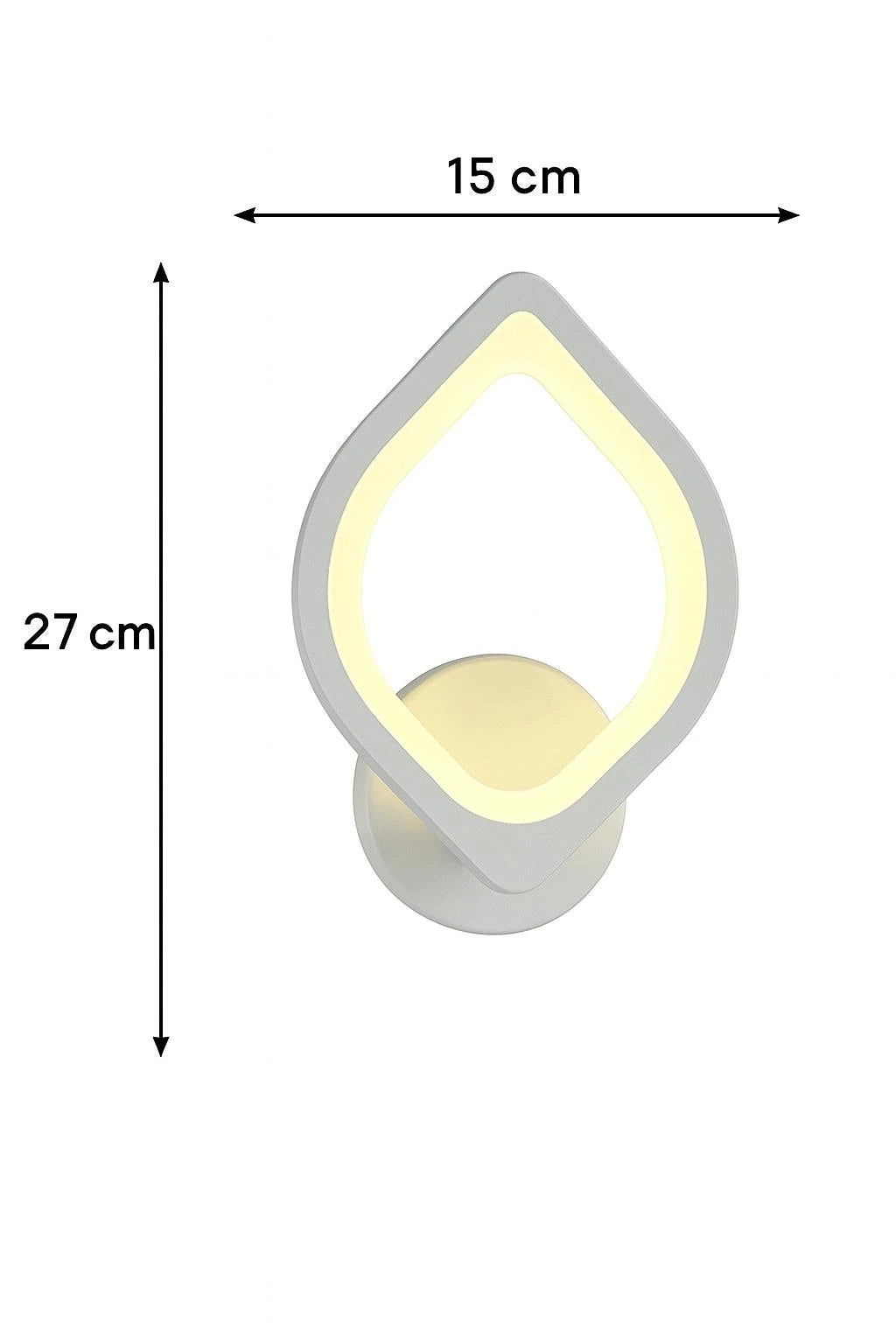 MS53005-1 Beyaz Mimari 3 Renk Ledli Modern Aplik-Takım 2 Adet