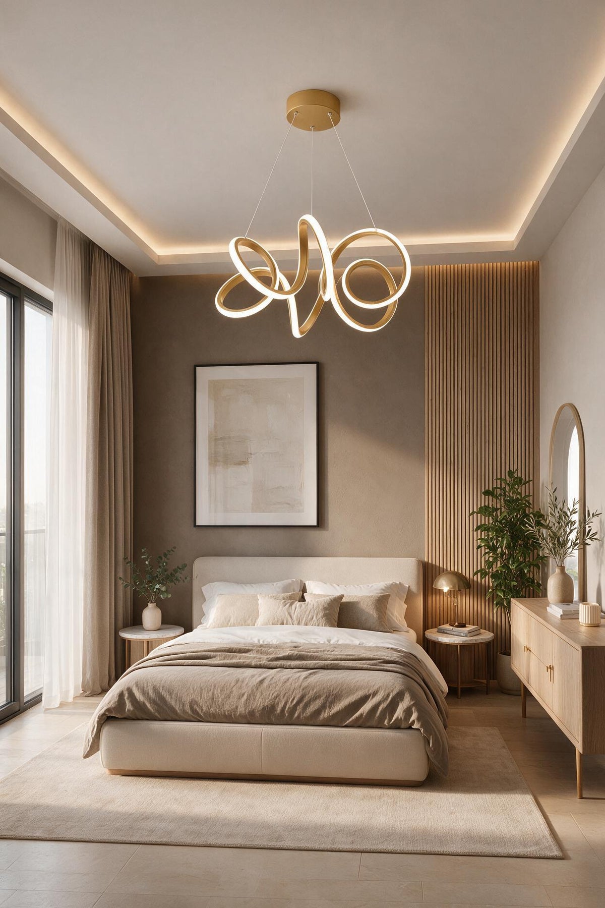 Endiy Eskitme Modern Sarkıt Led Avize Salon Mutfak Oda Hol Ledli Avize Beyaz Işık