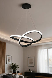 Venedik Siyah Ultra Power Beyaz Ledli Avize Sarkık Modern Led Avize