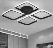 Riva Siyah 3 Renk Plafonyer 60 cm Led Avize