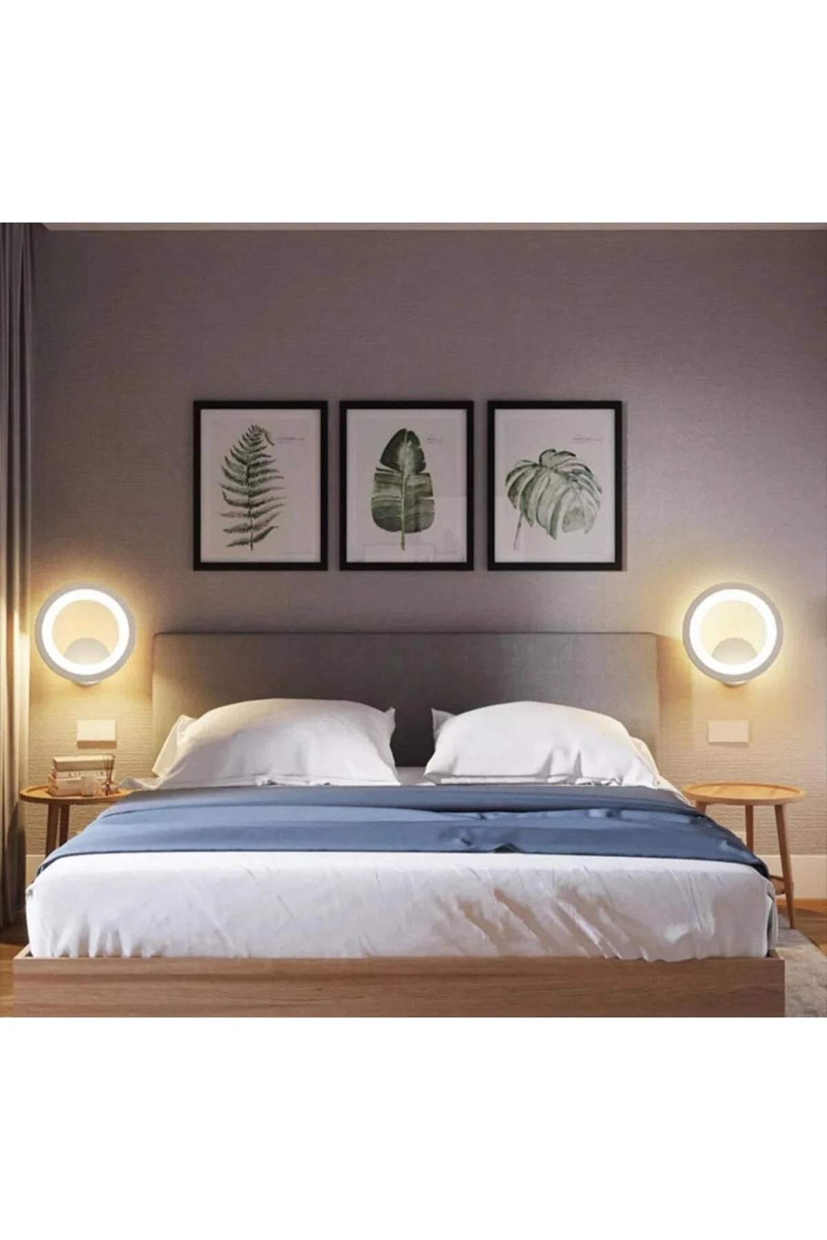MS81006-1 Beyaz Lüks Modern Günışığı Ledli Duvar Lambası Ledli Aplik
