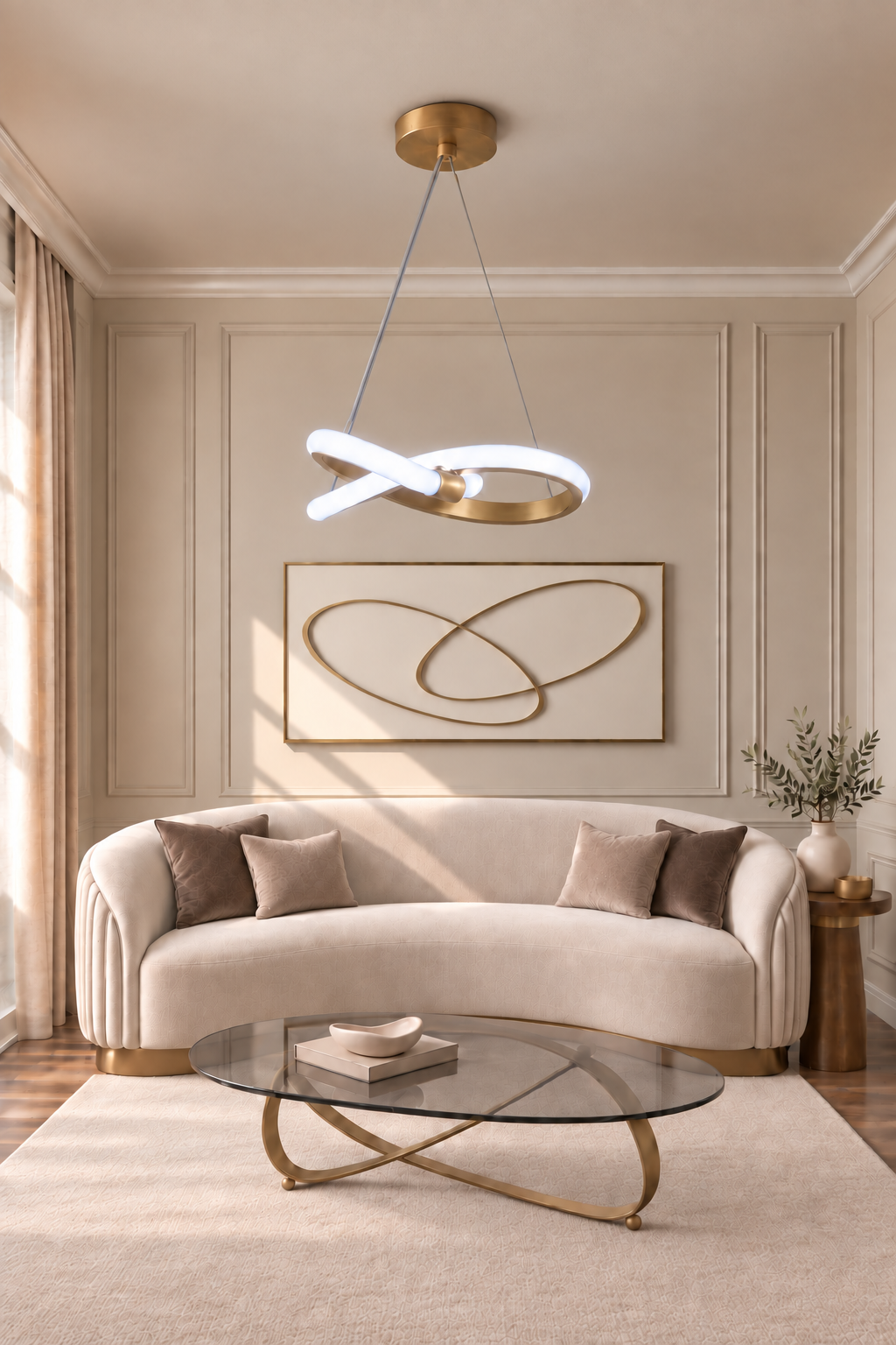 Aura Eskitme Ultra Power Beyaz Ledli Avize Sarkıt Tekli Avize