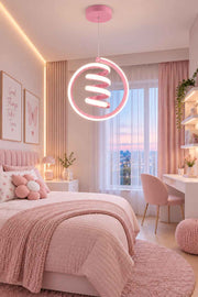 Venita Pembe Tekli Sarkıt Led Günışığı Ultra Ledli Salon Mutfak Oda Hol Ledli Avize