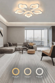 MS17005-5 Beyaz Plafonyer Lüks Modern 5'Lİ Günışığı Ledli Avize