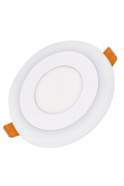 18W Beyaz Gövde 6500K Beyaz Işık + Mavi Işık 3 Fonksiyonlu Yuvarlak LED Panel