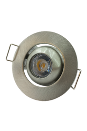 1W Krom Gövde 6500K Beyaz Işık COB LED Spot