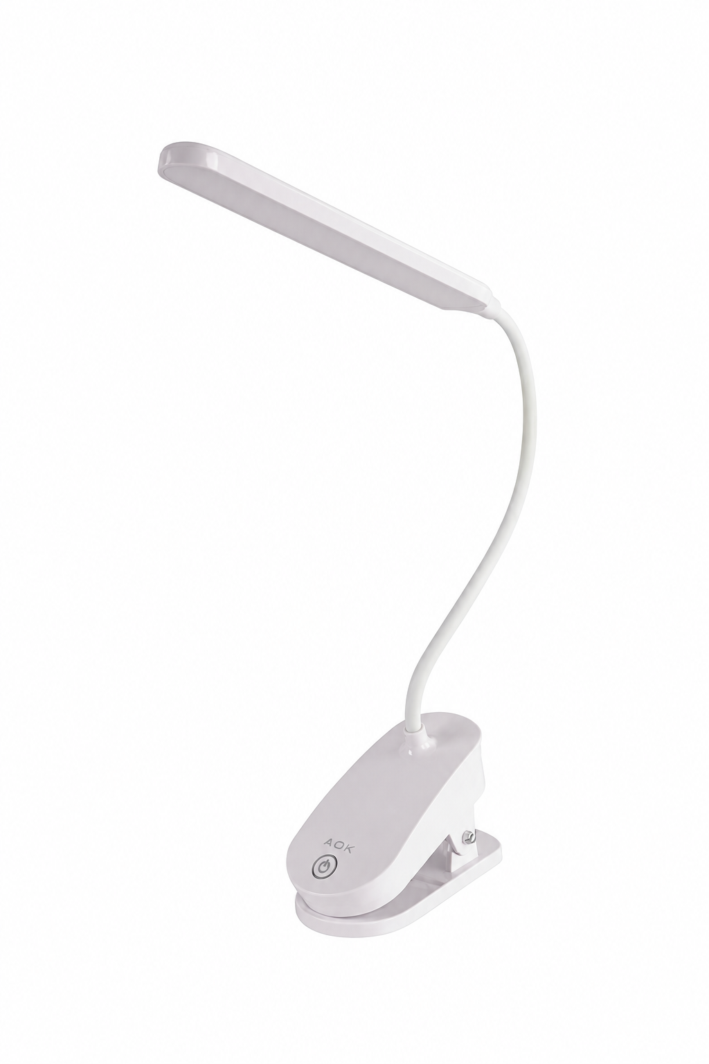 2.5W Beyaz Gövde Şarjlı Dokunmatik Mandallı LED Masa Lambası
