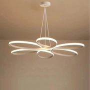 Nipul Beyaz Sarkıt Modern Ultra Süper 3 Renk Işıklı Ledli Avize