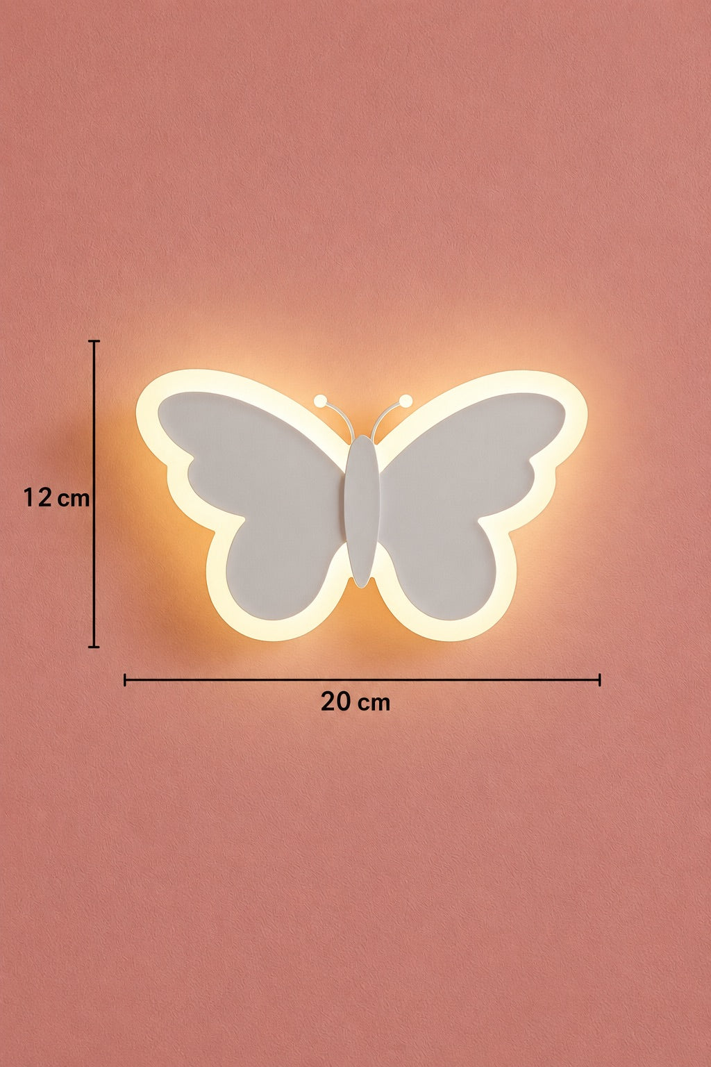 Butterfly Dekoratif 3 Renk Ledli Modern Ledli Aplik