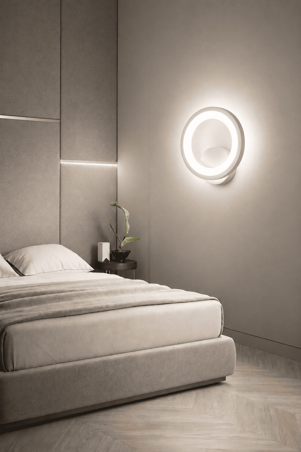 MS81006-1 Beyaz Lüks Modern Günışığı Ledli Duvar Lambası Ledli Aplik