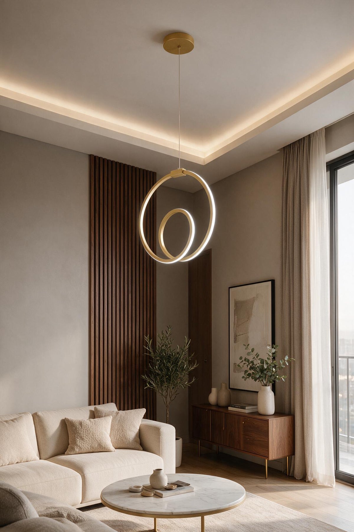 Orjin Eskitme Tekli Sarkıt Led Günışığı Ultra Ledli Salon Mutfak Oda Hol Ledli Avize