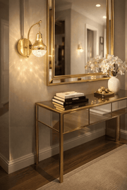 SNM3030 Gold 3 Renk Ledli Lüks Modern Sarkık Tekli Ledli Aplik