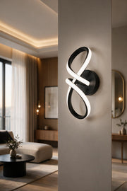 Sahra Modern Siyah Dekoratif Günışığı Ledli Aplik